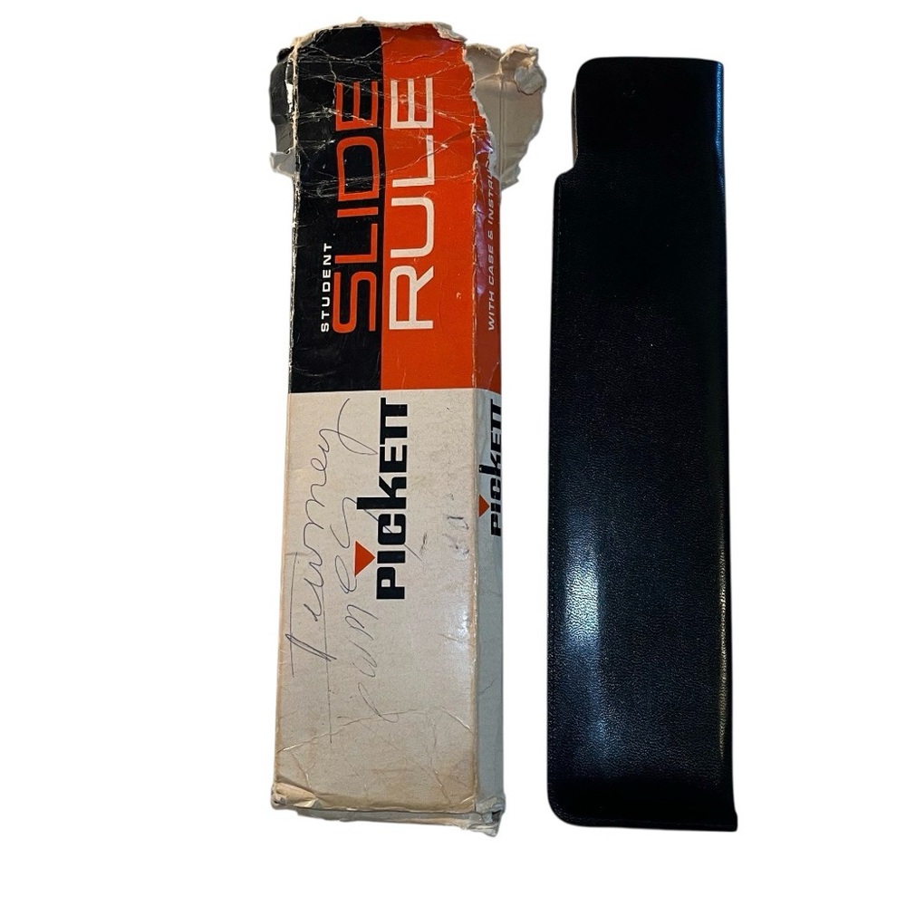 Vintage Pickett Student Plastic Molded Slide Rule Measurer Engineer & Math Tool